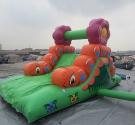 T8-485 Flower And Grass Inflatable Slide For Kids