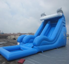 T8-1108 Dolphin Giant Slides Inflatable Water Slides