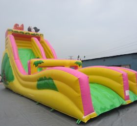T8-275 Jungle Themed Inflatable Dry Slide For Kids Adults