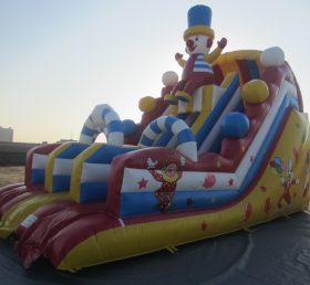 T8-540 Happy Clown Inflatable Dry Slide
