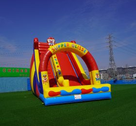 T8-1411 Residential Birthday Clown Inflatable Slide