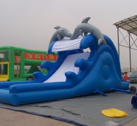 T10-128 Dolphin Giant Inflatable Water Slides