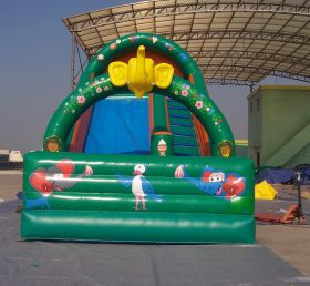 T8-144 Jungle Themed Inflatable Slides
