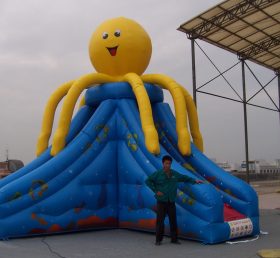 T8-149 Yellow Octopus Inflatable Slide