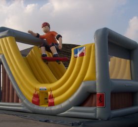 T8-160 The Boy Skating Inflatable Slide Giant Slide