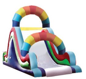 T8-255 Rainbow Giant Inflatable Dry Slide