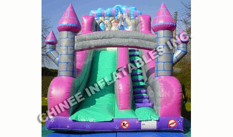 T8-480 Girls Inflatable Bouncer With Dry Slide Bouncy Castle Inflatable Jumper House