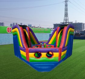 T8-501 Colorful Obstacle Inflatable Dry Slide