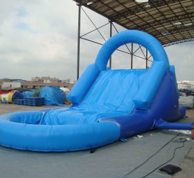 T8-606 Blue Giant Inflatable Dry Slide