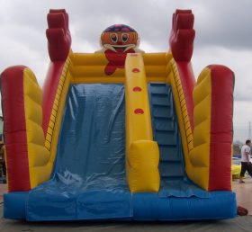 T8-680 Giant Happy Clown Inflatable Dry Slide For Kids