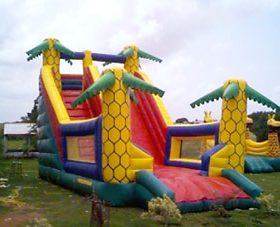 T8-728 Outdoor Inflatable Giant Dry Slide Jungle Theme Slide