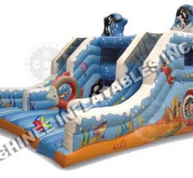 T8-766 Undersea World Inflatable Dry Slide