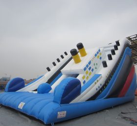 T8-464 Titanic Ship Inflatable Dry Slide