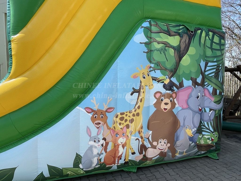 T8-4170 Jungle Theme Inflatable Slide