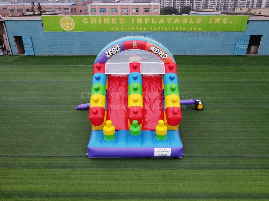 T8-164B Lego Inflatable Slide